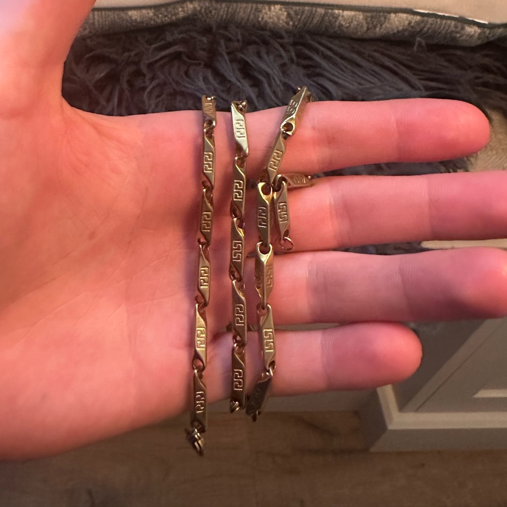Plated gold chain
